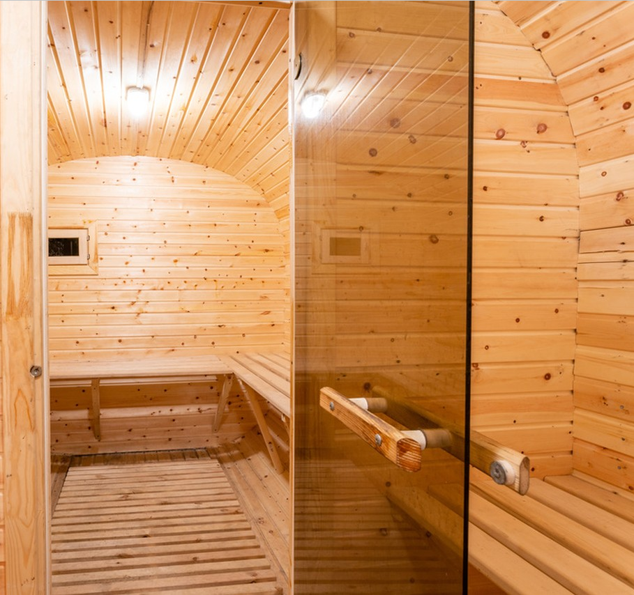 &ccedil;er&ccedil;evesiz sauna cam kapı